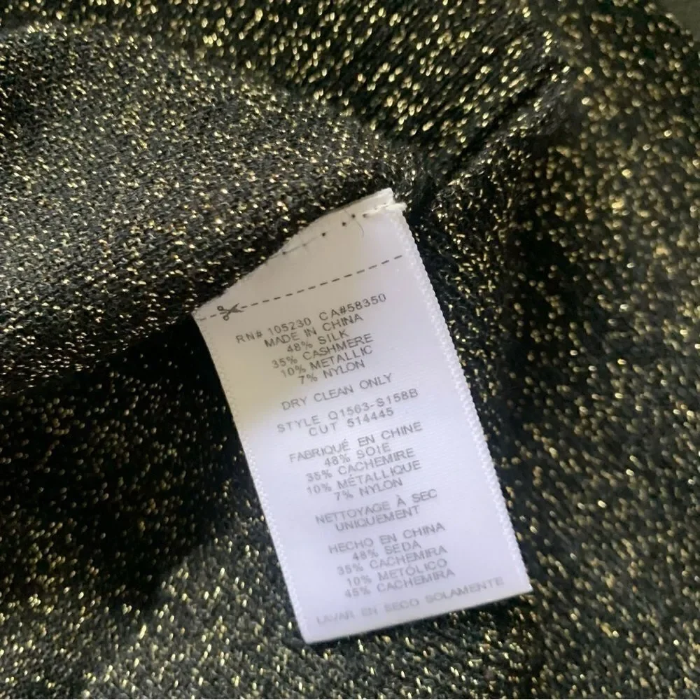 EQUIPMENT BLACK CASHMERE BLEND CREWNECK SWEATER